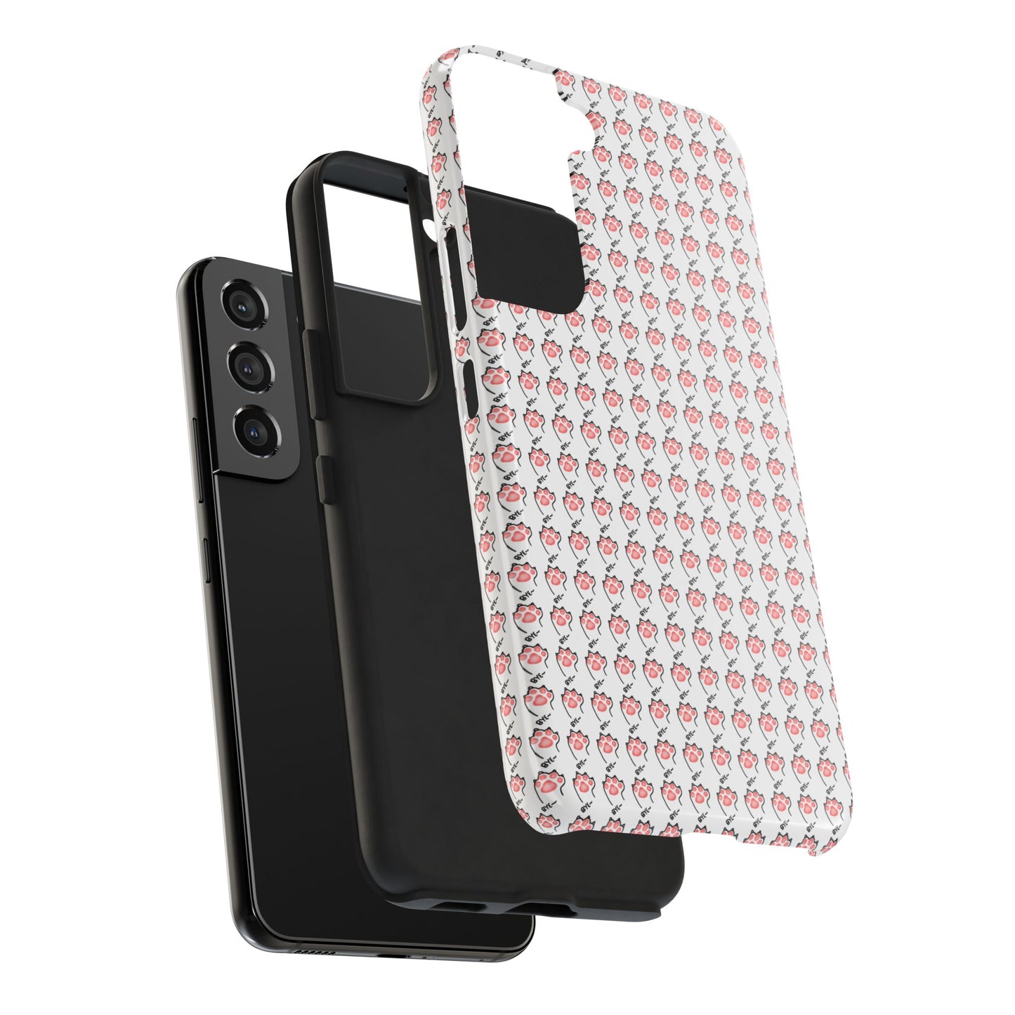 Cute Cat Paw Waving Bye Tough Phone Case