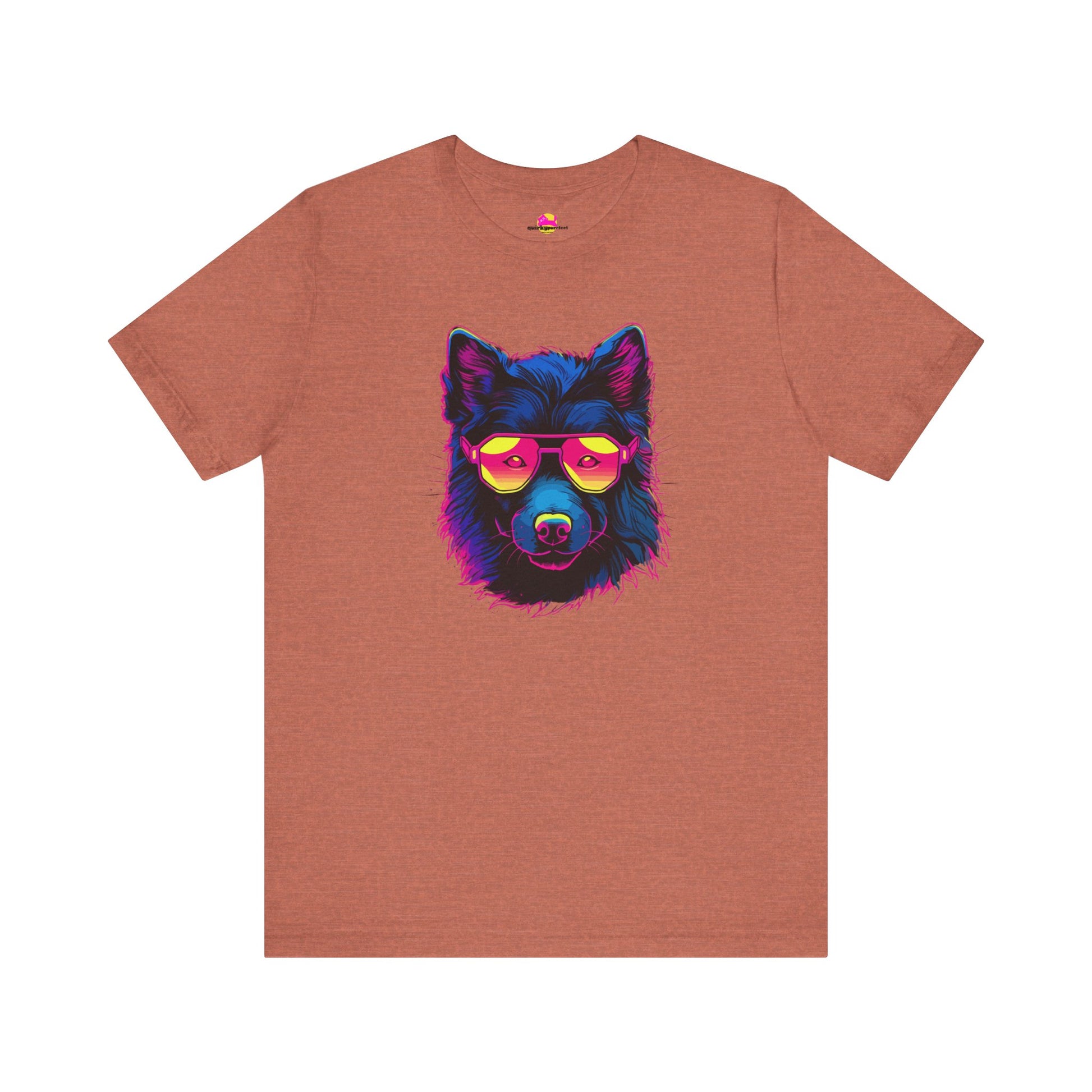 Cosmic Canine Agent Spy Dog on the City Horizon T-Shirt alternate product view 2