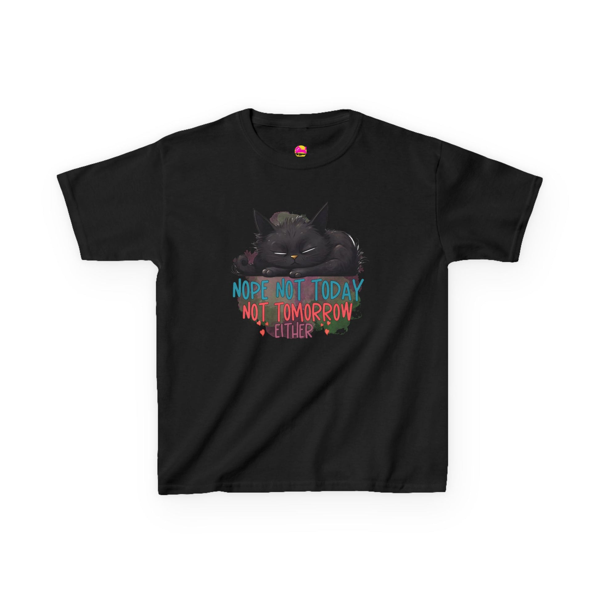 Not Today Not Tomorrow Either Kids Heavy Cotton Tee alternate product view 2