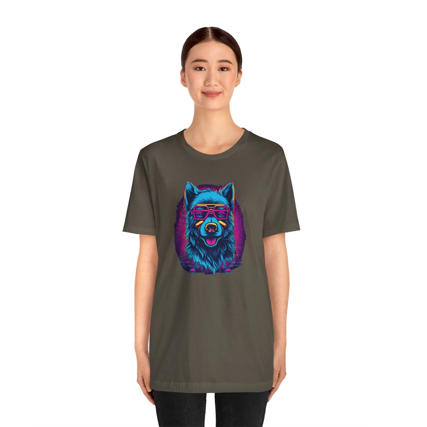 Wisdom in the Cosmos: Celestial Vision of the Cosmic Wolf T-Shirt
