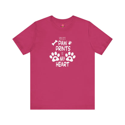 You Left Paw Prints On My Heart T-Shirt
