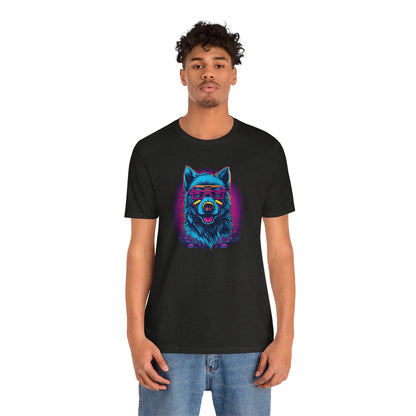 Wisdom in the Cosmos: Celestial Vision of the Cosmic Wolf T-Shirt