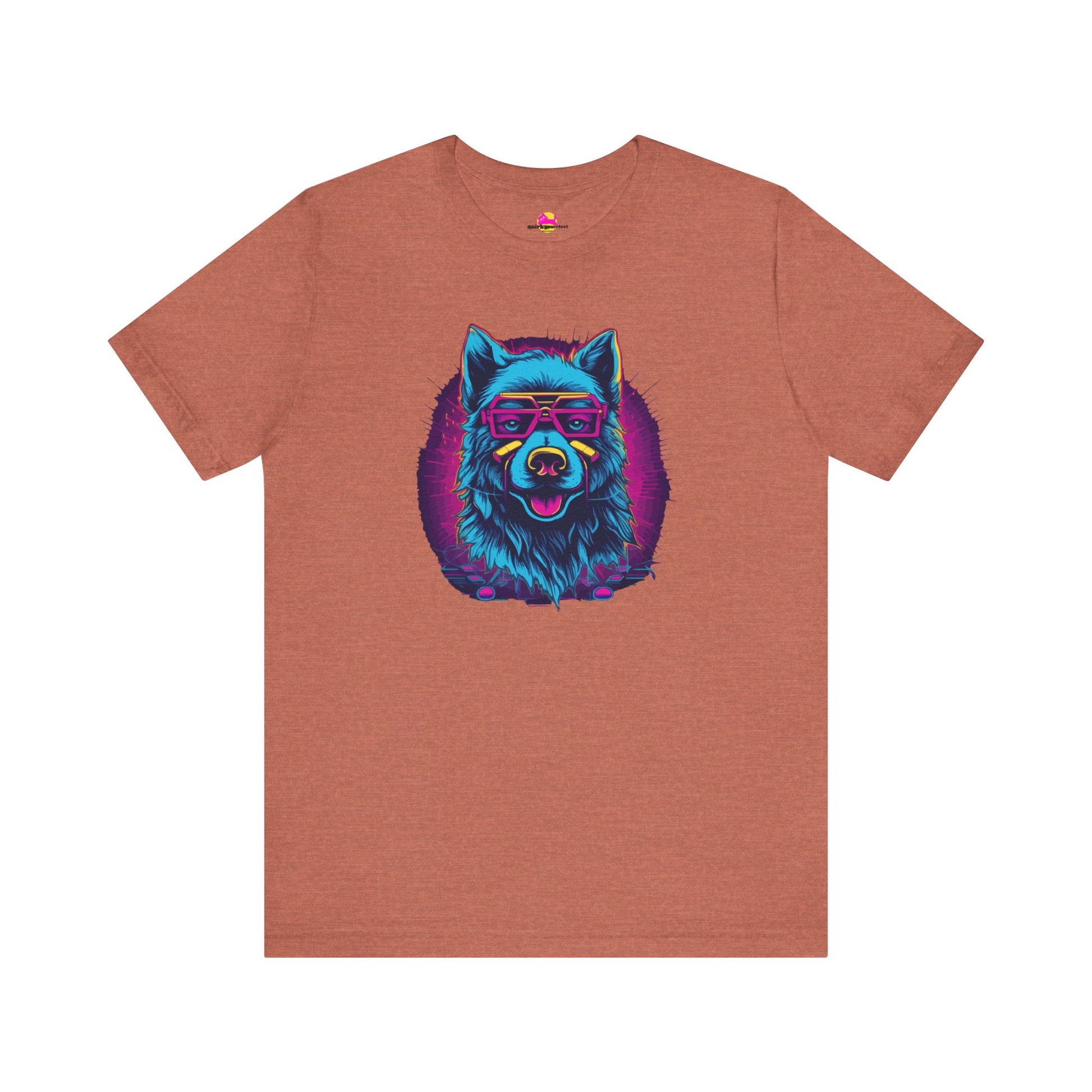 Wisdom in the Cosmos Celestial Vision of the Cosmic Wolf T-Shirt alternate product view 2