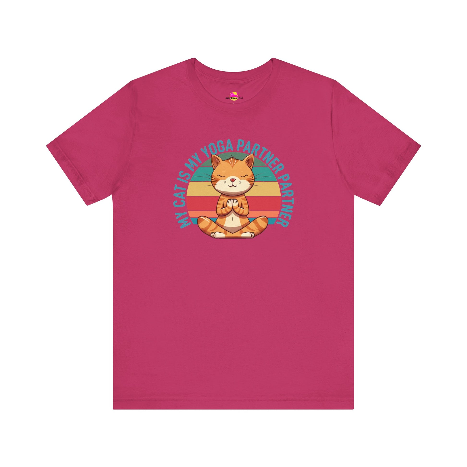 My Cat Is My Yoga Partner T-Shirt alternate product view 1