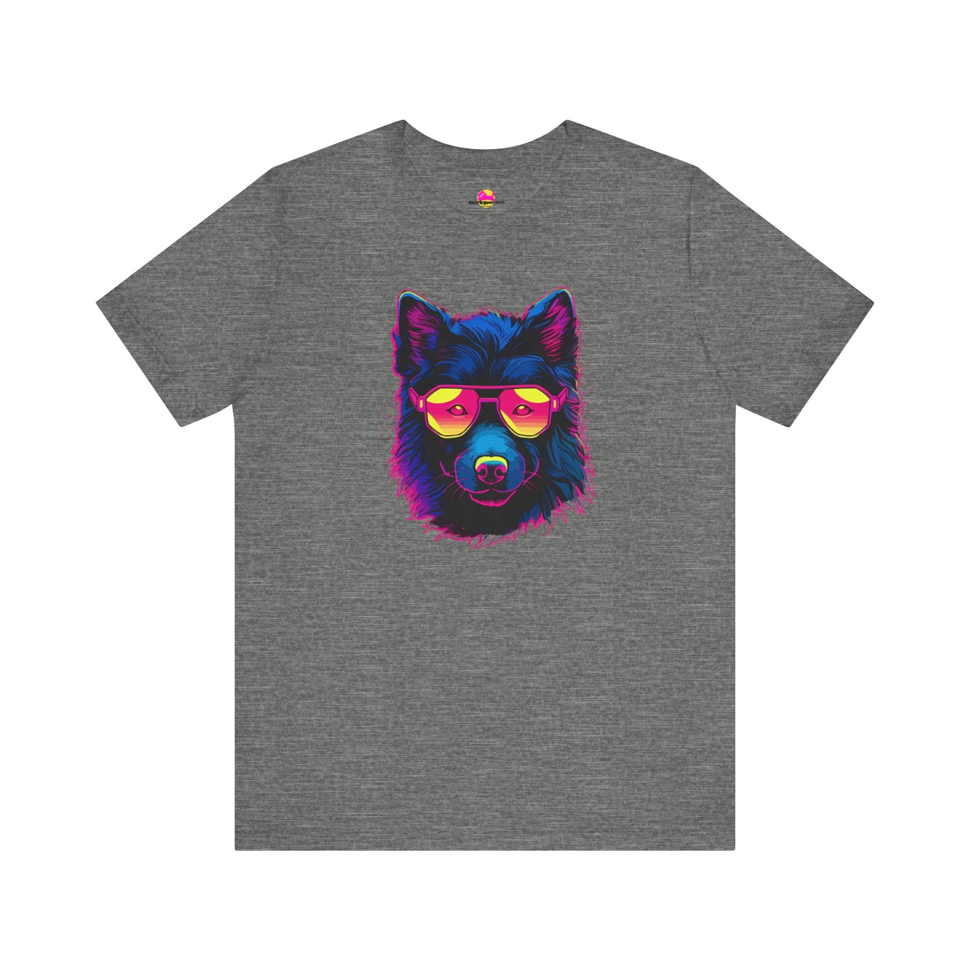 Cosmic Canine Agent Spy Dog on the City Horizon T-Shirt alternate product view 1