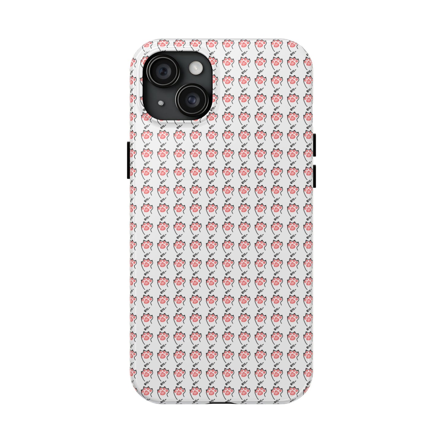 Cute Cat Paw Waving Bye Tough Phone Case
