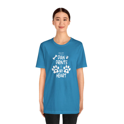 You Left Paw Prints On My Heart T-Shirt