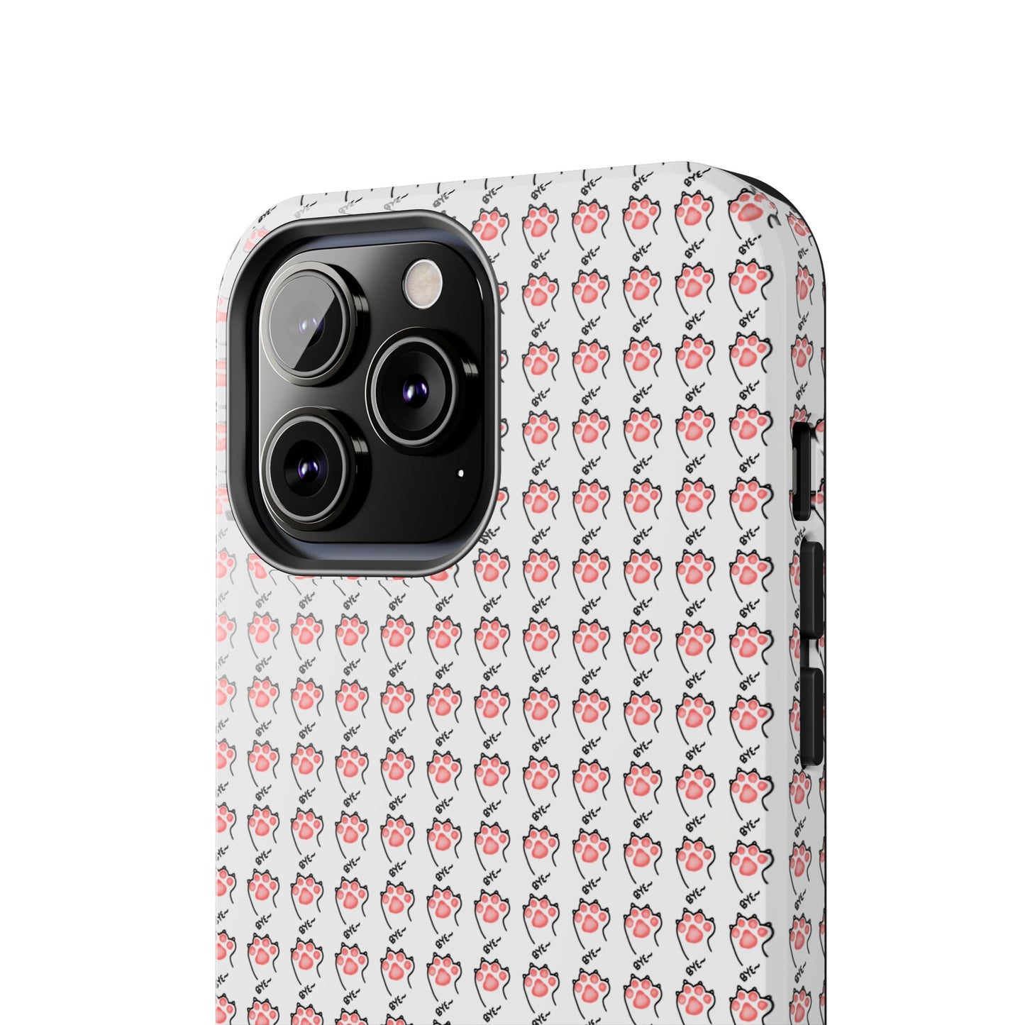 Cute Cat Paw Waving Bye Tough Phone Case