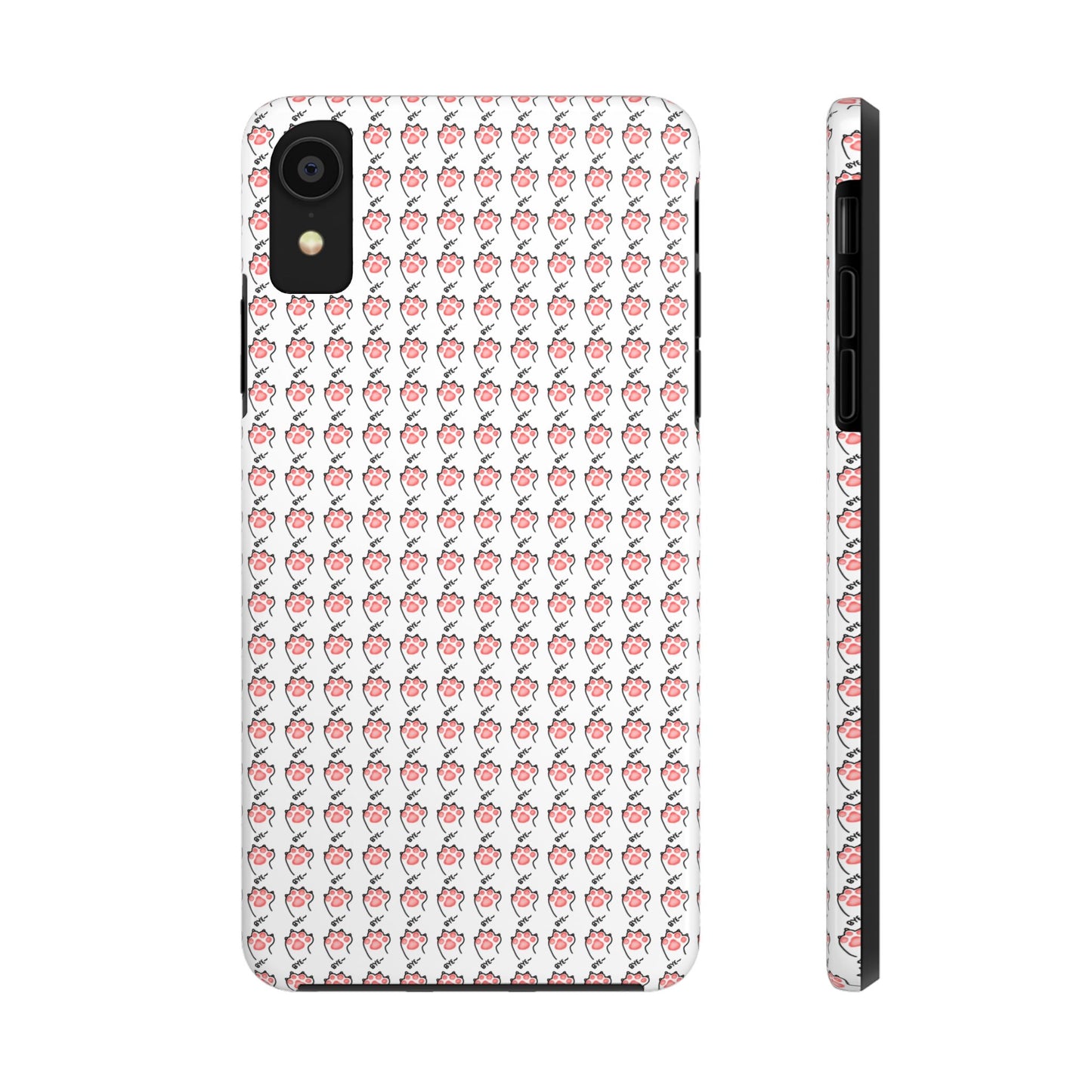 Cute Cat Paw Waving Bye Tough Phone Case