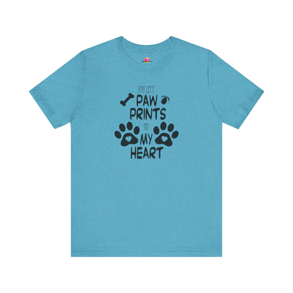 You Left Paw Prints On My Heart T-Shirt