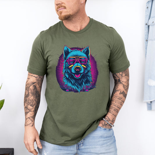Wisdom in the Cosmos: Celestial Vision of the Cosmic Wolf T-Shirt