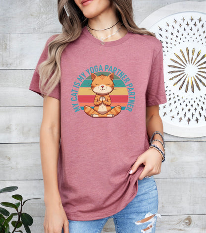 My Cat Is MY Yoga Partner T-Shirt