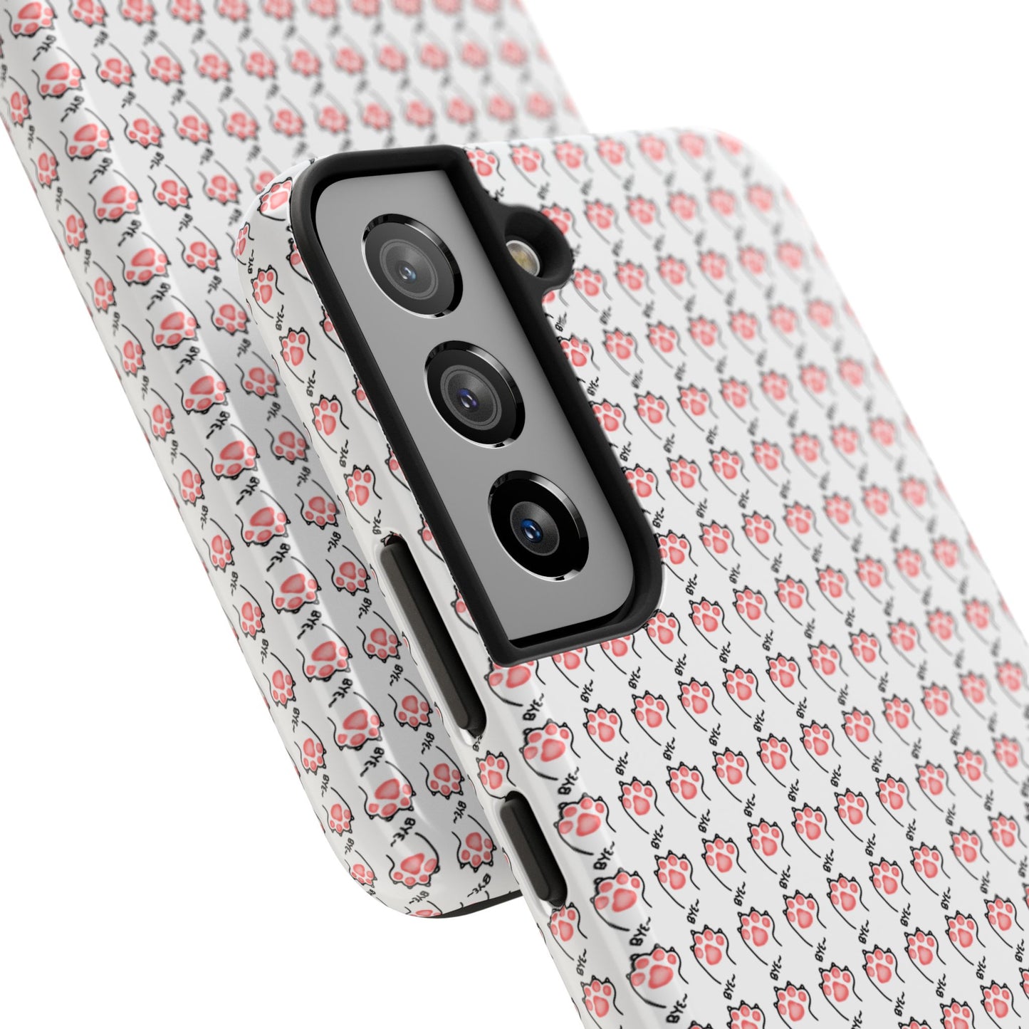Cute Cat Paw Waving Bye Tough Phone Case