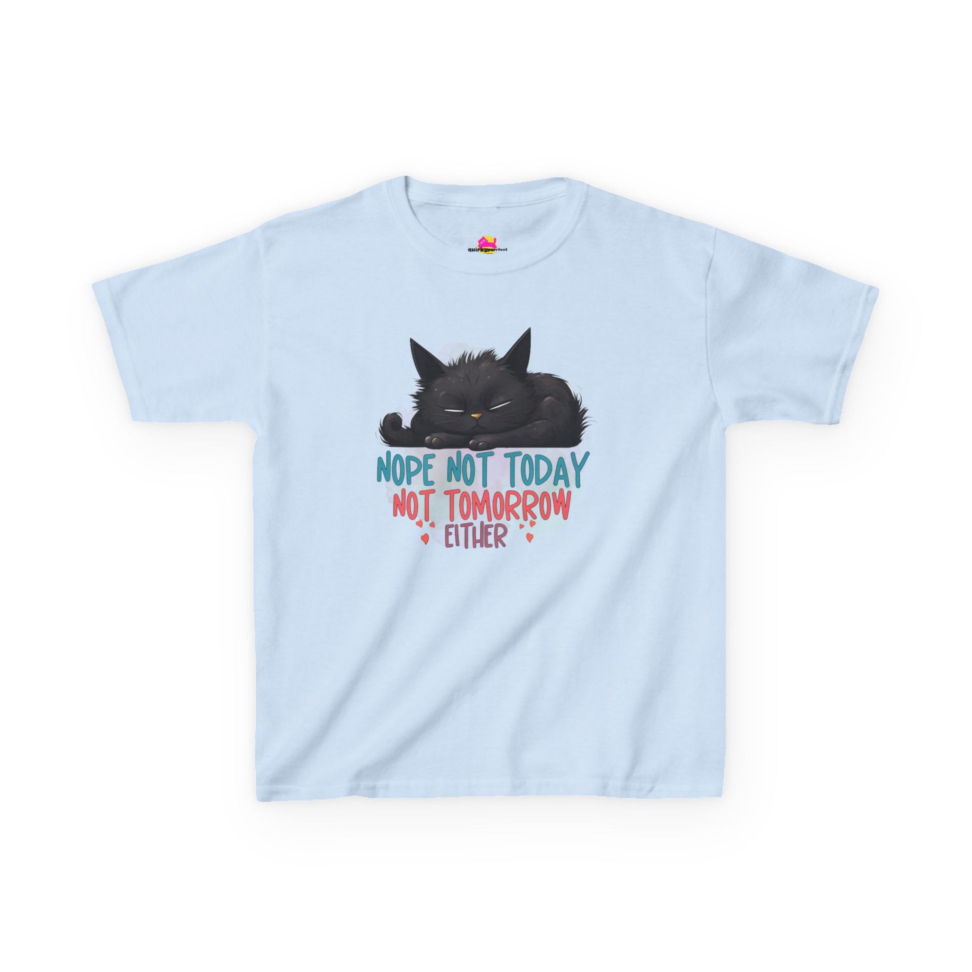 Not Today Not Tomorrow Either Kids Heavy Cotton Tee alternate product view 9