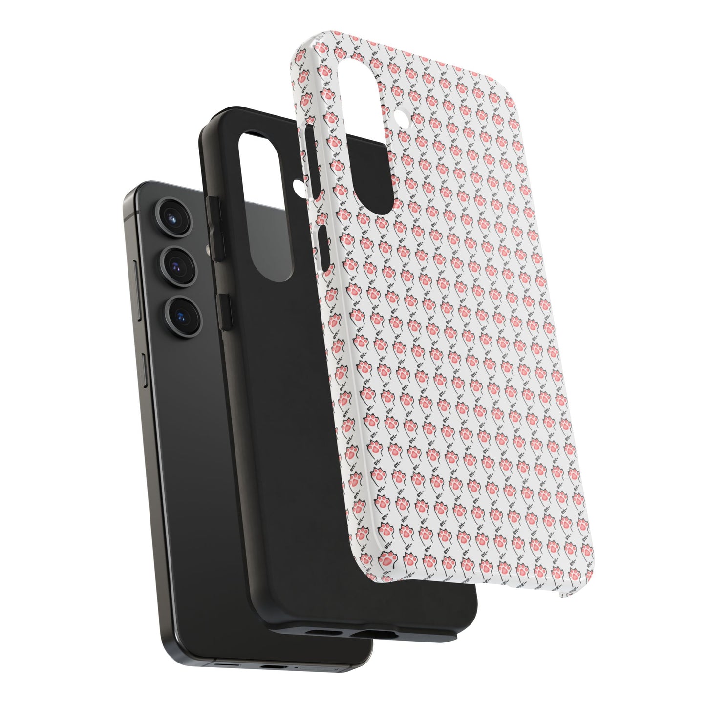 Cute Cat Paw Waving Bye Tough Phone Case