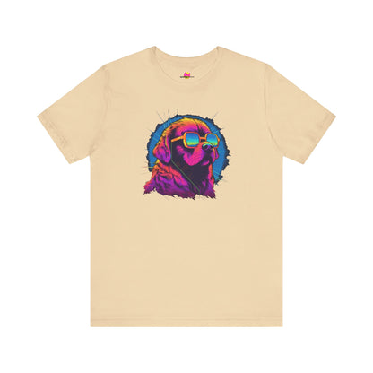 Stellar Rescuer: St. Bernard in Cosmic Frames T-Shirt