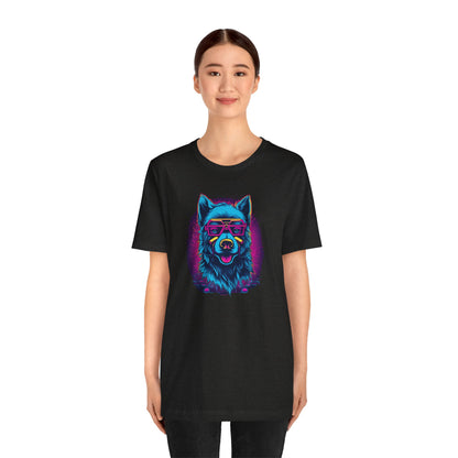 Wisdom in the Cosmos: Celestial Vision of the Cosmic Wolf T-Shirt