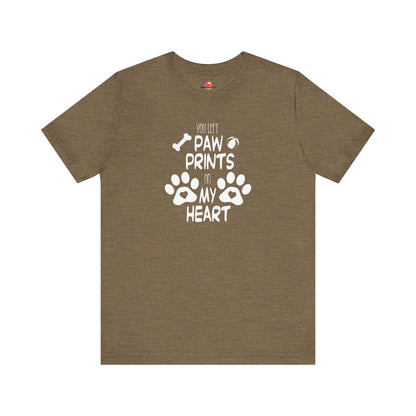 You Left Paw Prints On My Heart T-Shirt