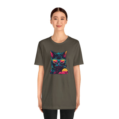 Feline Pharaoh: Shades of Cool in the Desert Sun T-Shirt