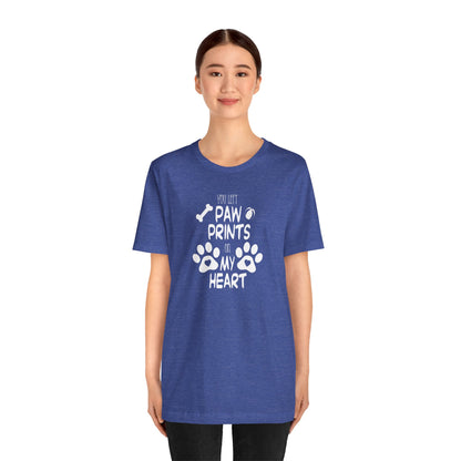 You Left Paw Prints On My Heart T-Shirt