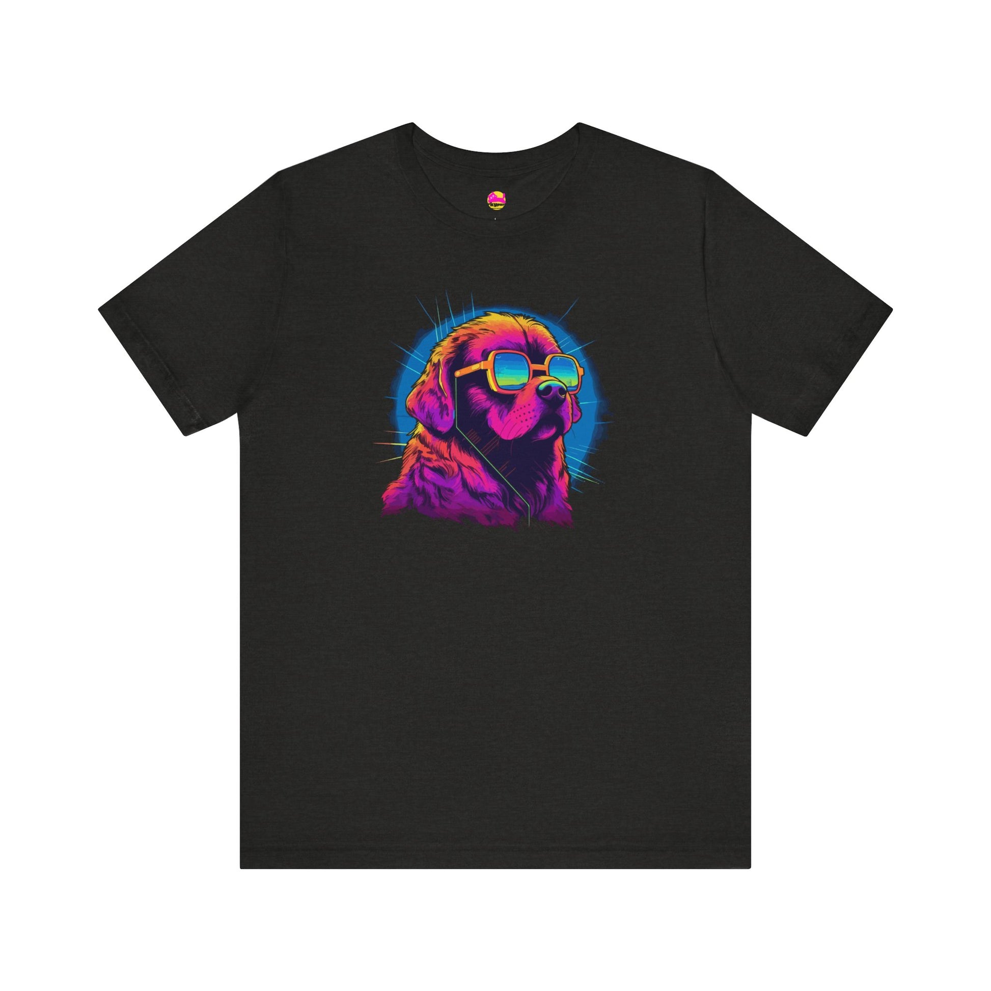 Stellar Rescuer St. Bernard in Cosmic Frames T-Shirt alternate product view 5