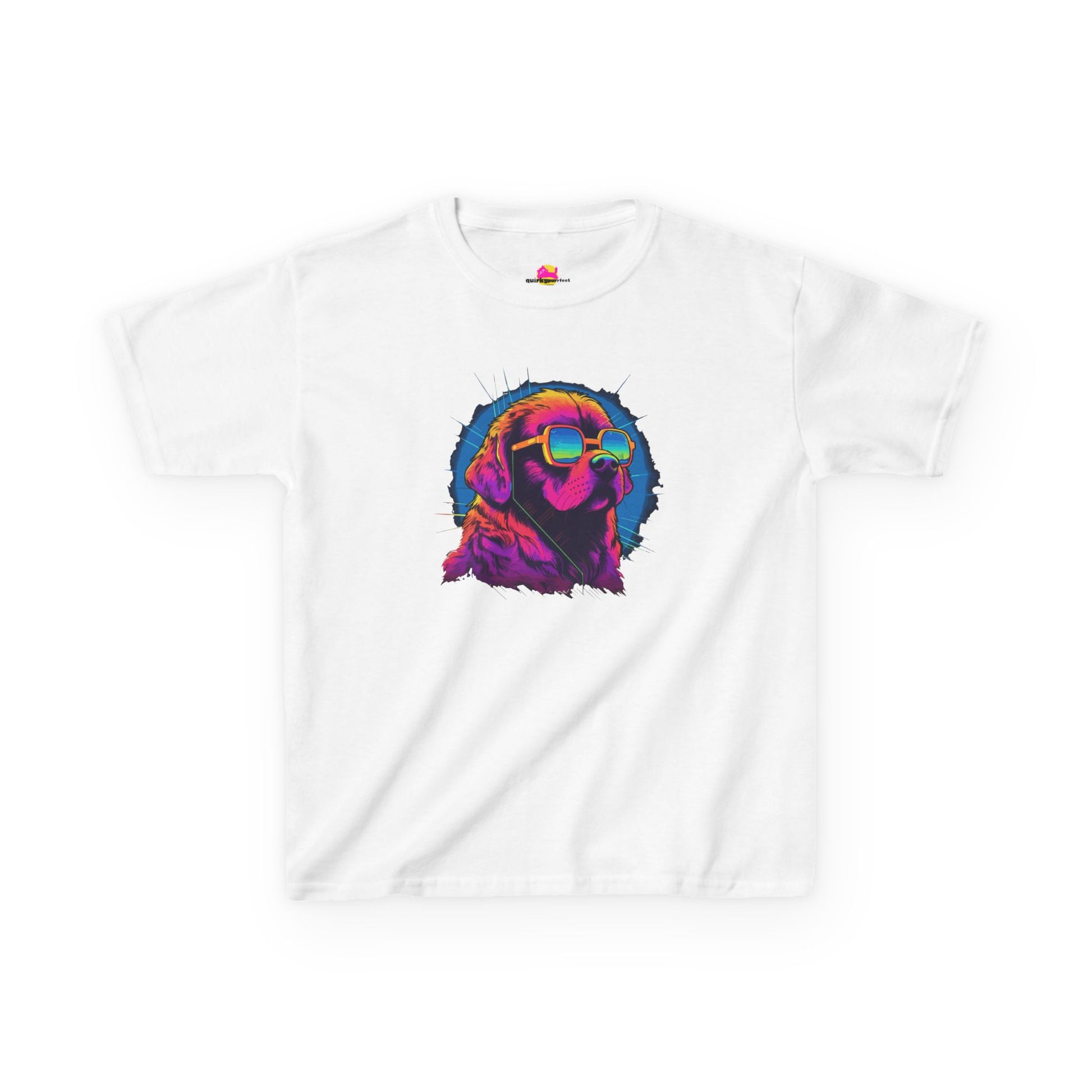 Stellar Rescuer St. Bernard in Cosmic Frames T-Shirt alternate product view 1