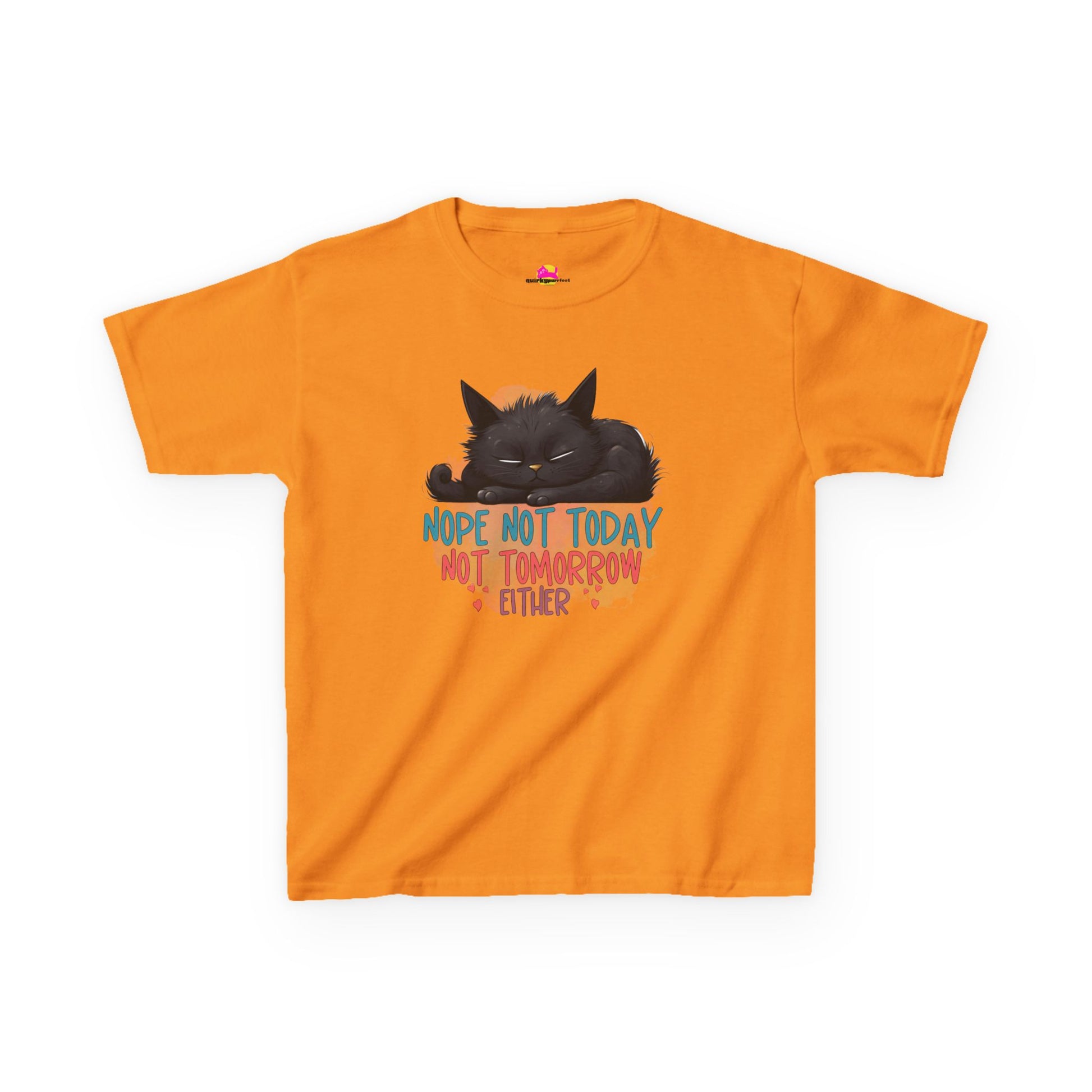 Not Today Not Tomorrow Either Kids Heavy Cotton Tee alternate product view 4