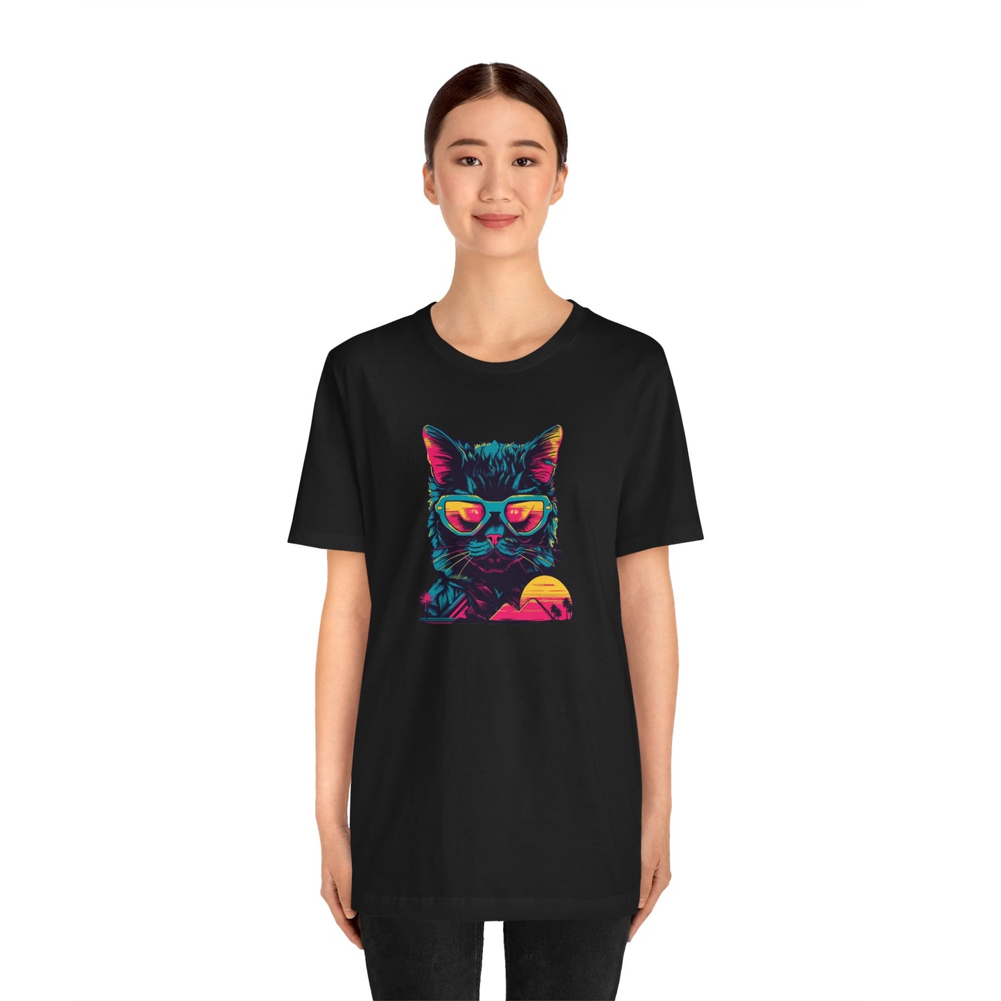 Feline Pharaoh: Shades of Cool in the Desert Sun T-Shirt