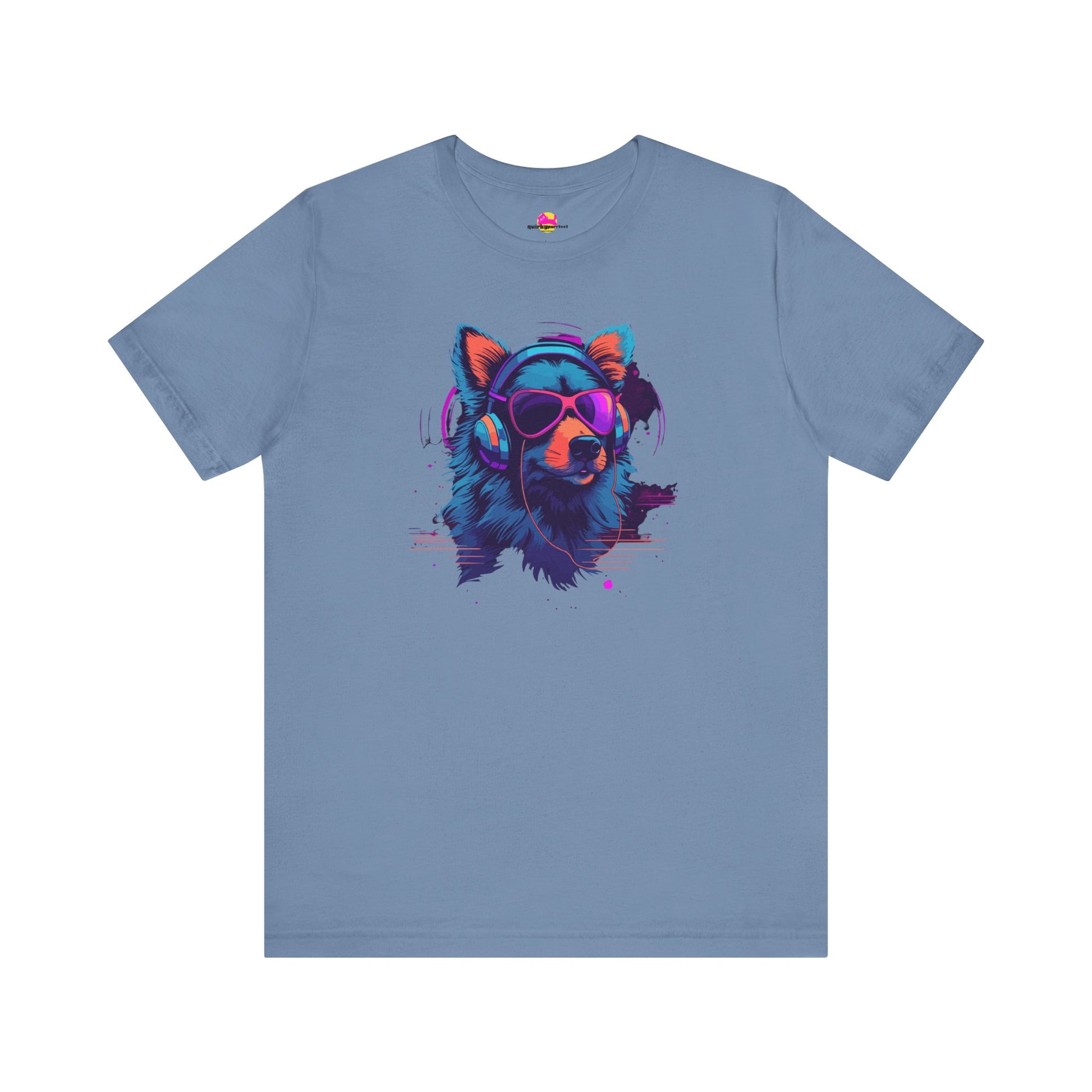 Cosmic Beats Unleashed DJ Dog Spins the Cityscape T-Shirt alternate product view 9