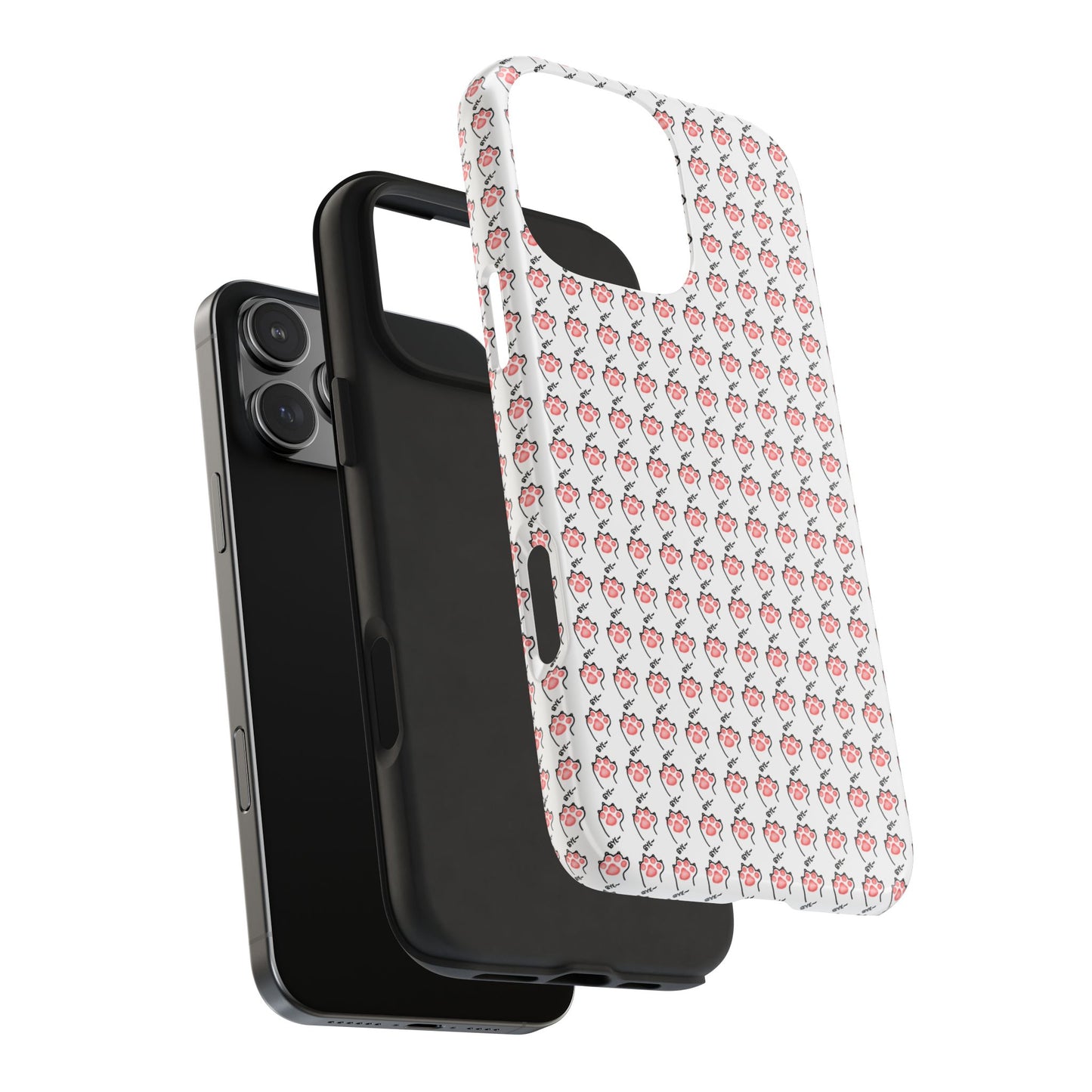 Cute Cat Paw Waving Bye Tough Phone Case