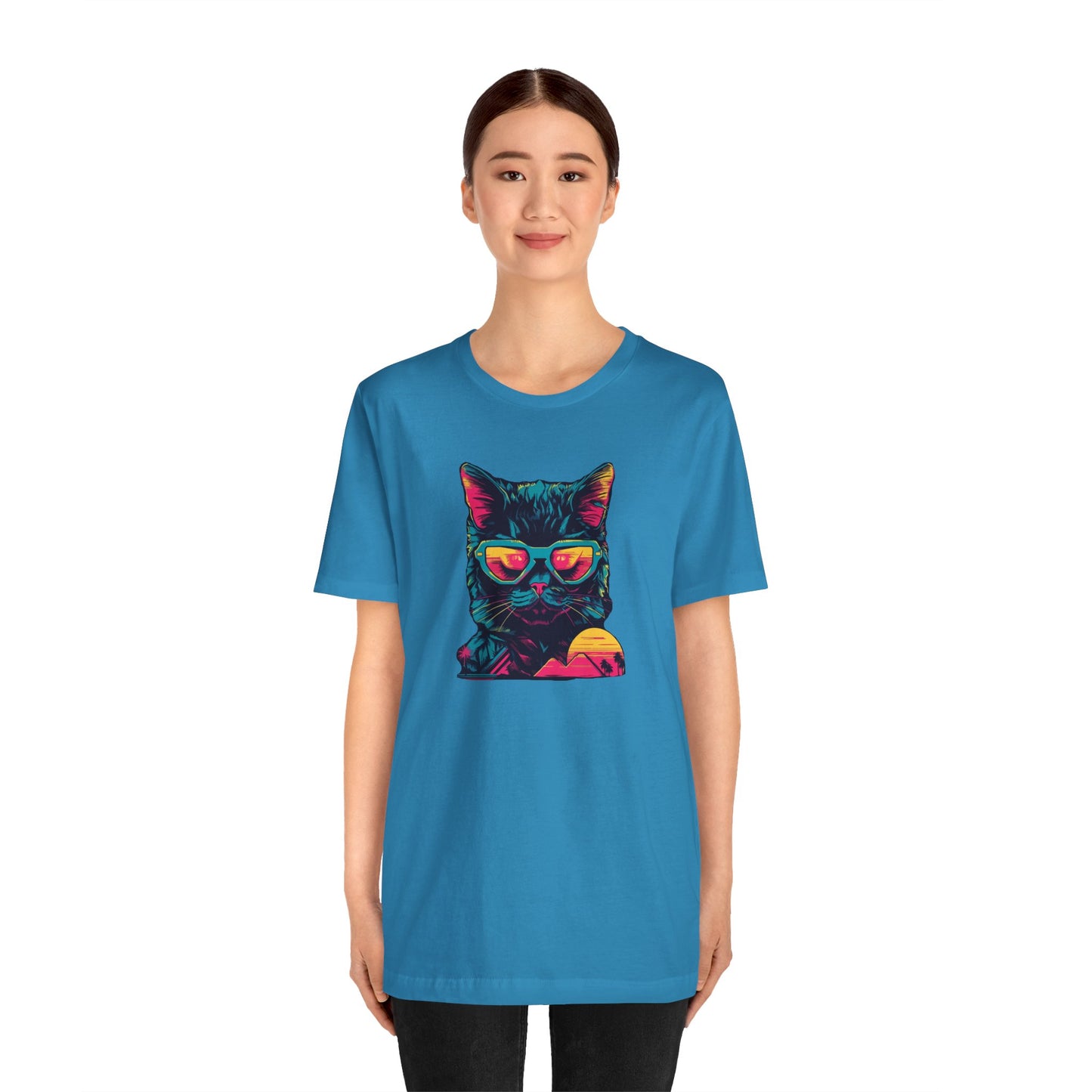 Feline Pharaoh: Shades of Cool in the Desert Sun T-Shirt