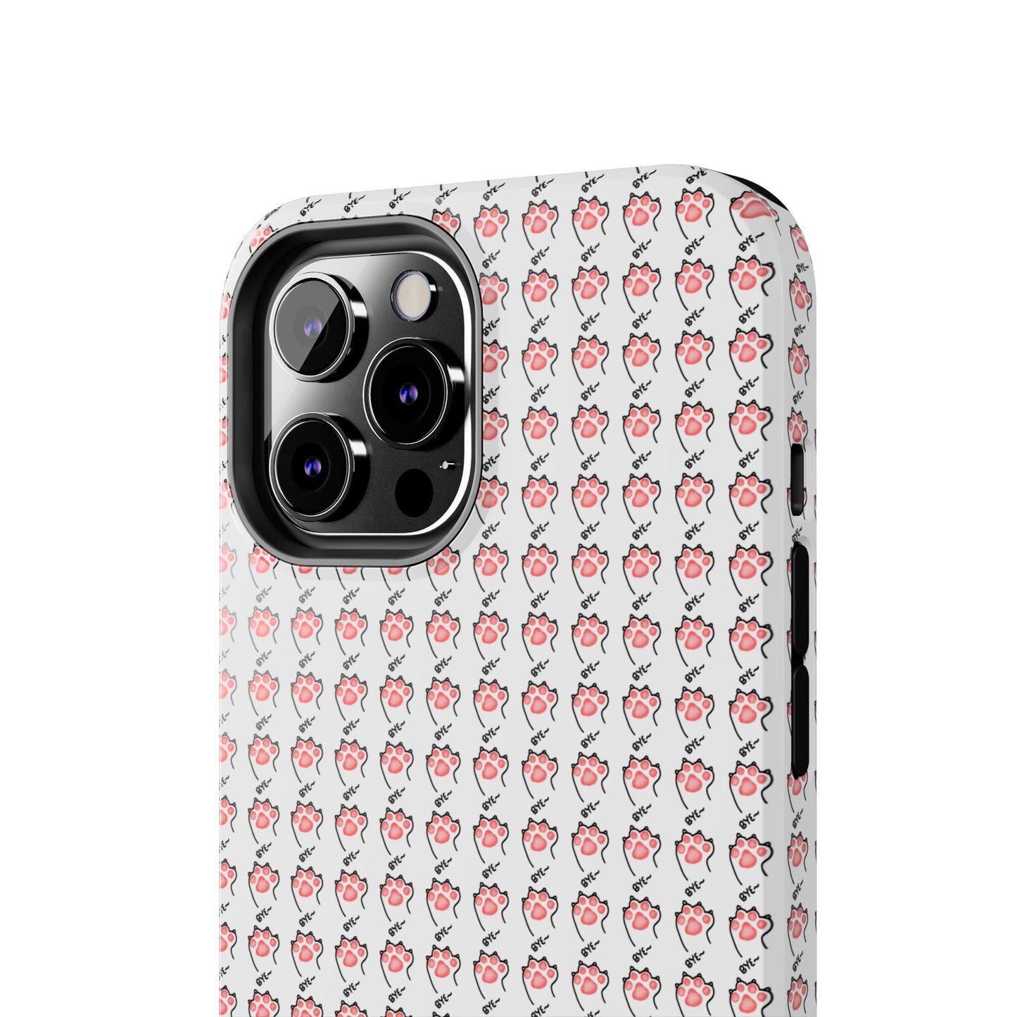 Cute Cat Paw Waving Bye Tough Phone Case