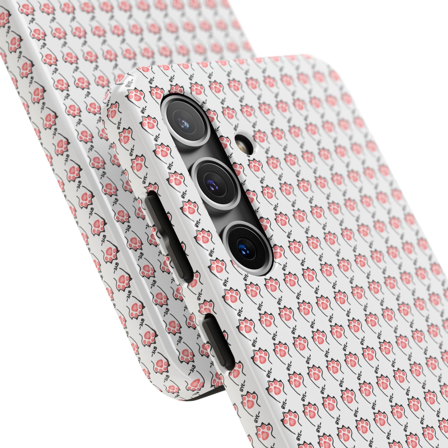 Cute Cat Paw Waving Bye Tough Phone Case