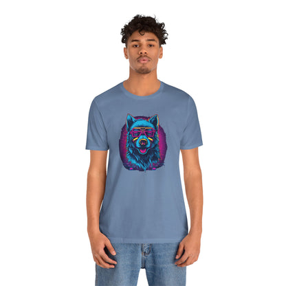 Wisdom in the Cosmos: Celestial Vision of the Cosmic Wolf T-Shirt