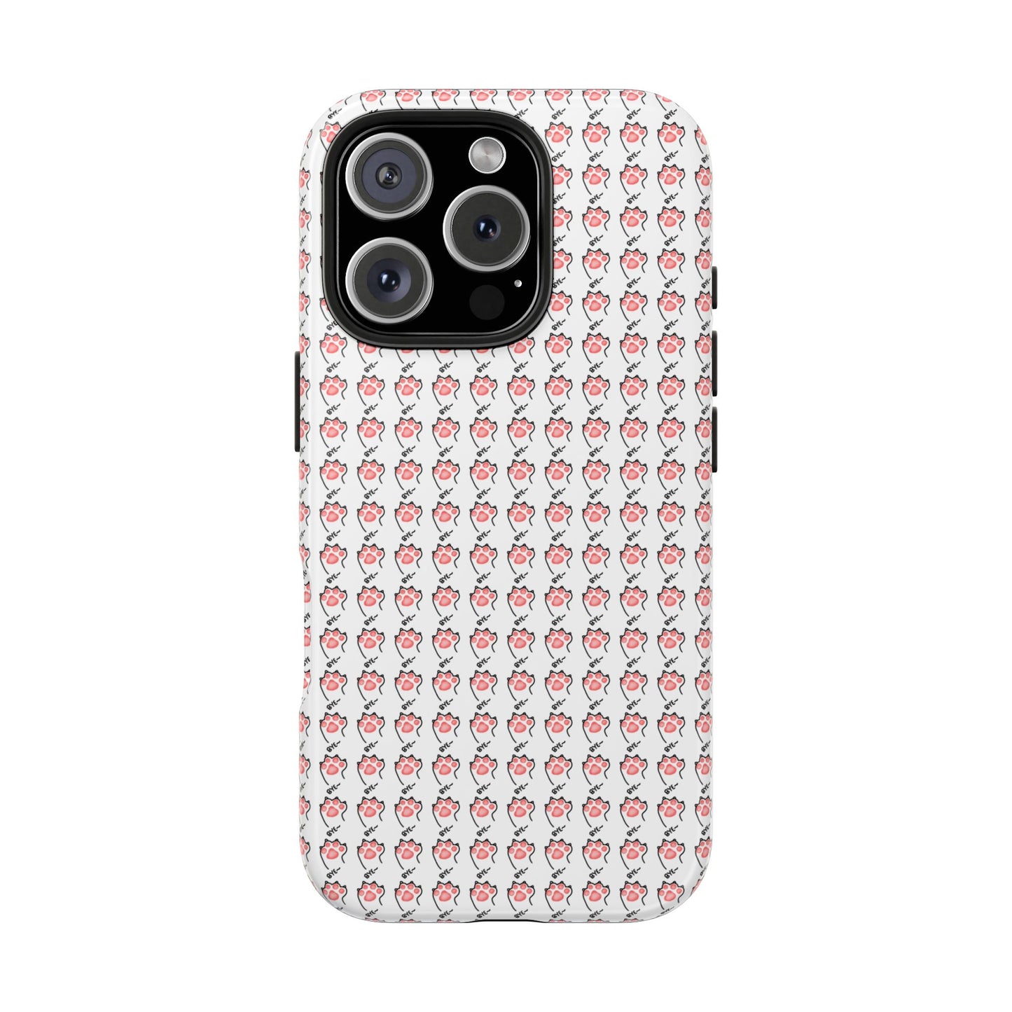 Cute Cat Paw Waving Bye Tough Phone Case