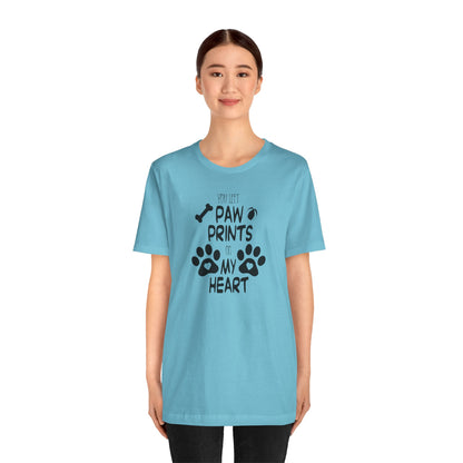 You Left Paw Prints On My Heart T-Shirt