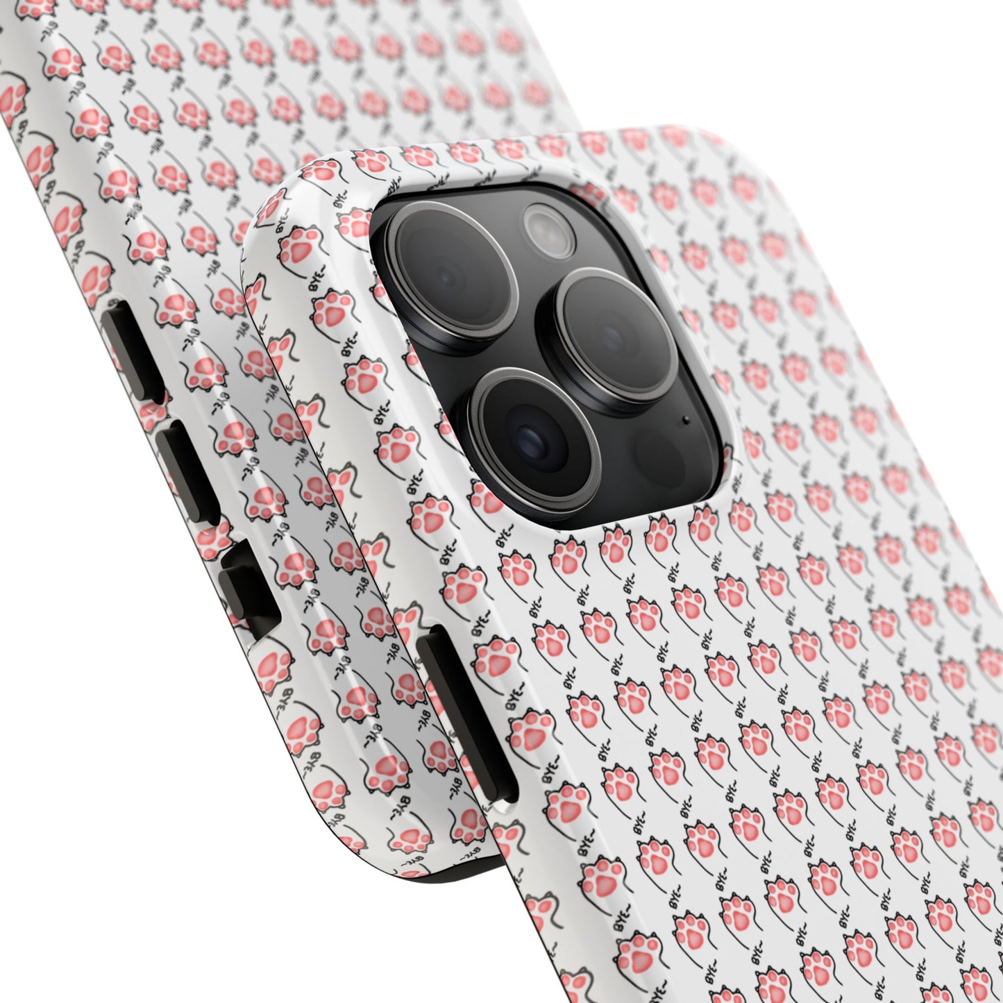 Cute Cat Paw Waving Bye Tough Phone Case