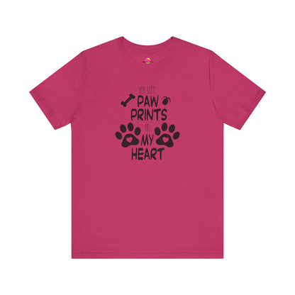 You Left Paw Prints On My Heart T-Shirt