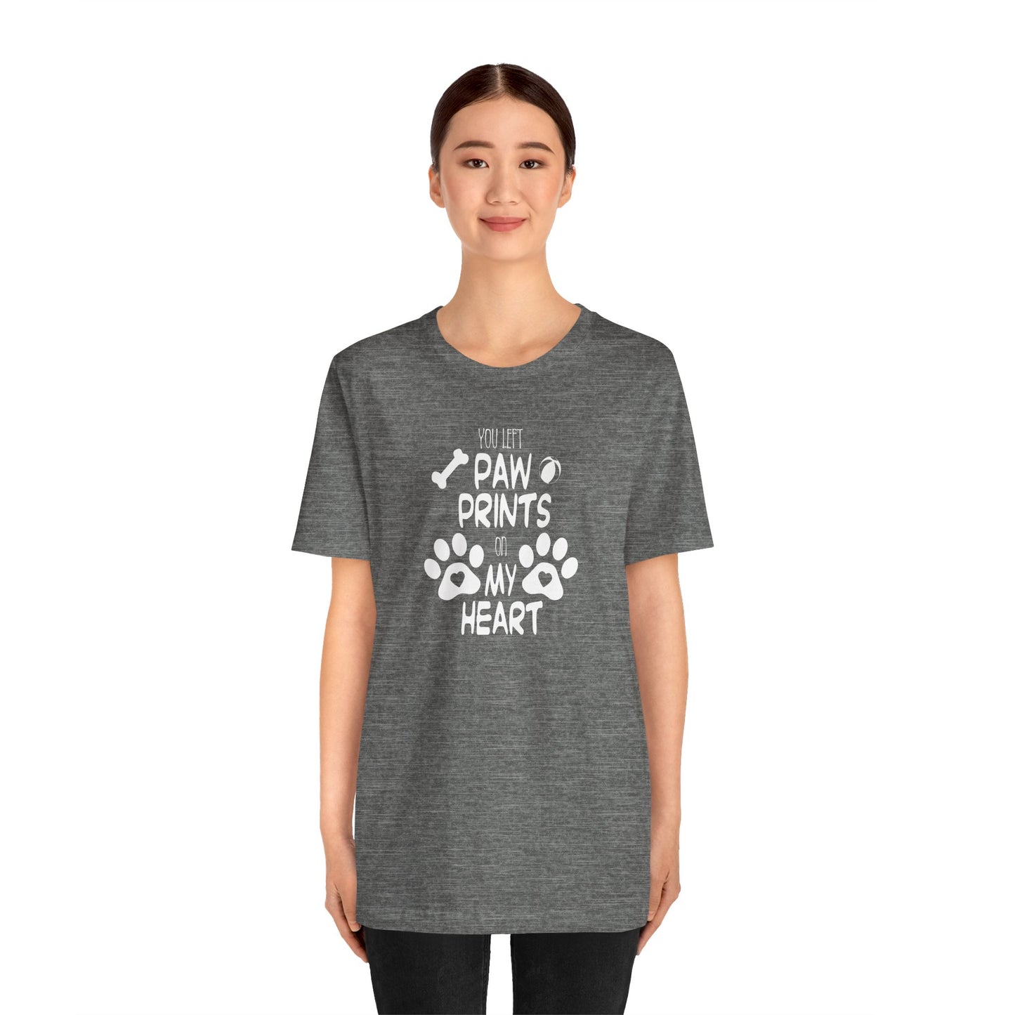 You Left Paw Prints On My Heart T-Shirt