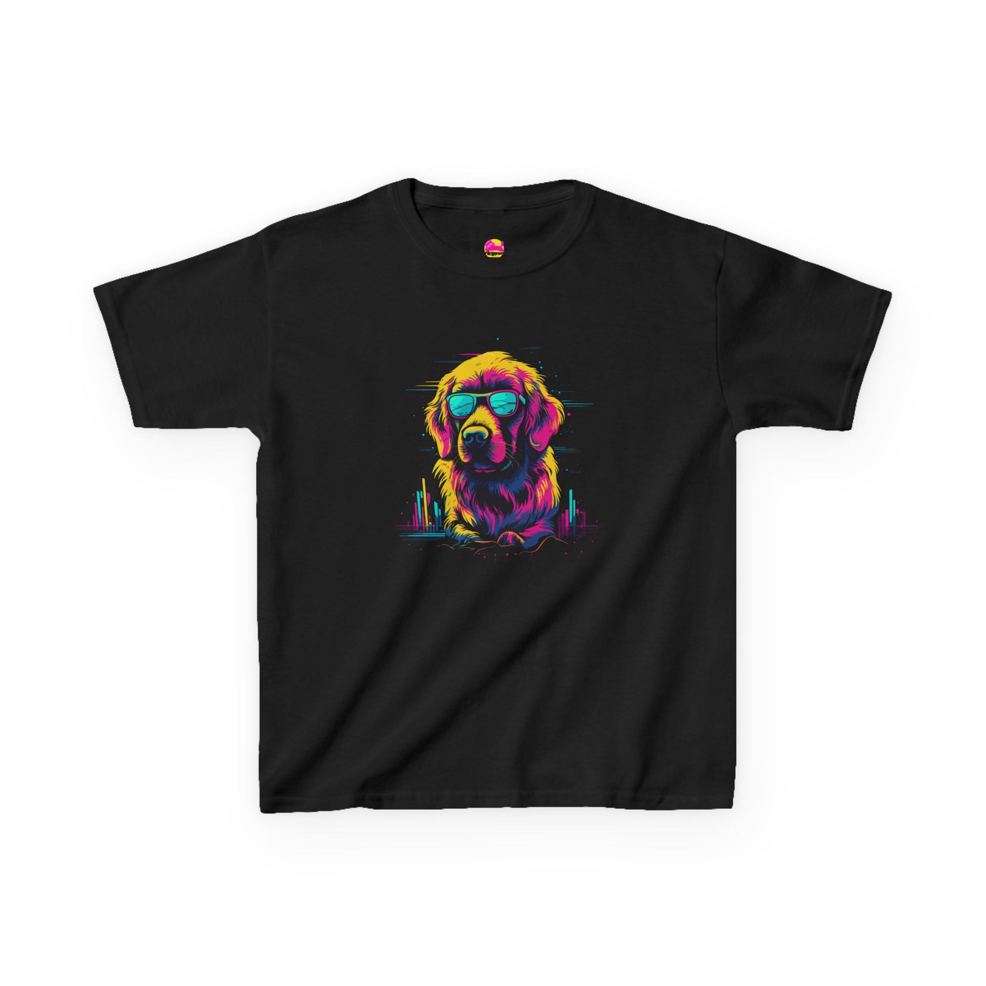 Cosmic Canine Cool Shades and Skylines T-Shirt alternate product view 2