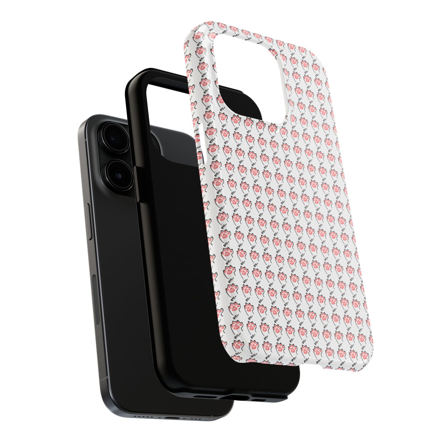 Cute Cat Paw Waving Bye Tough Phone Case