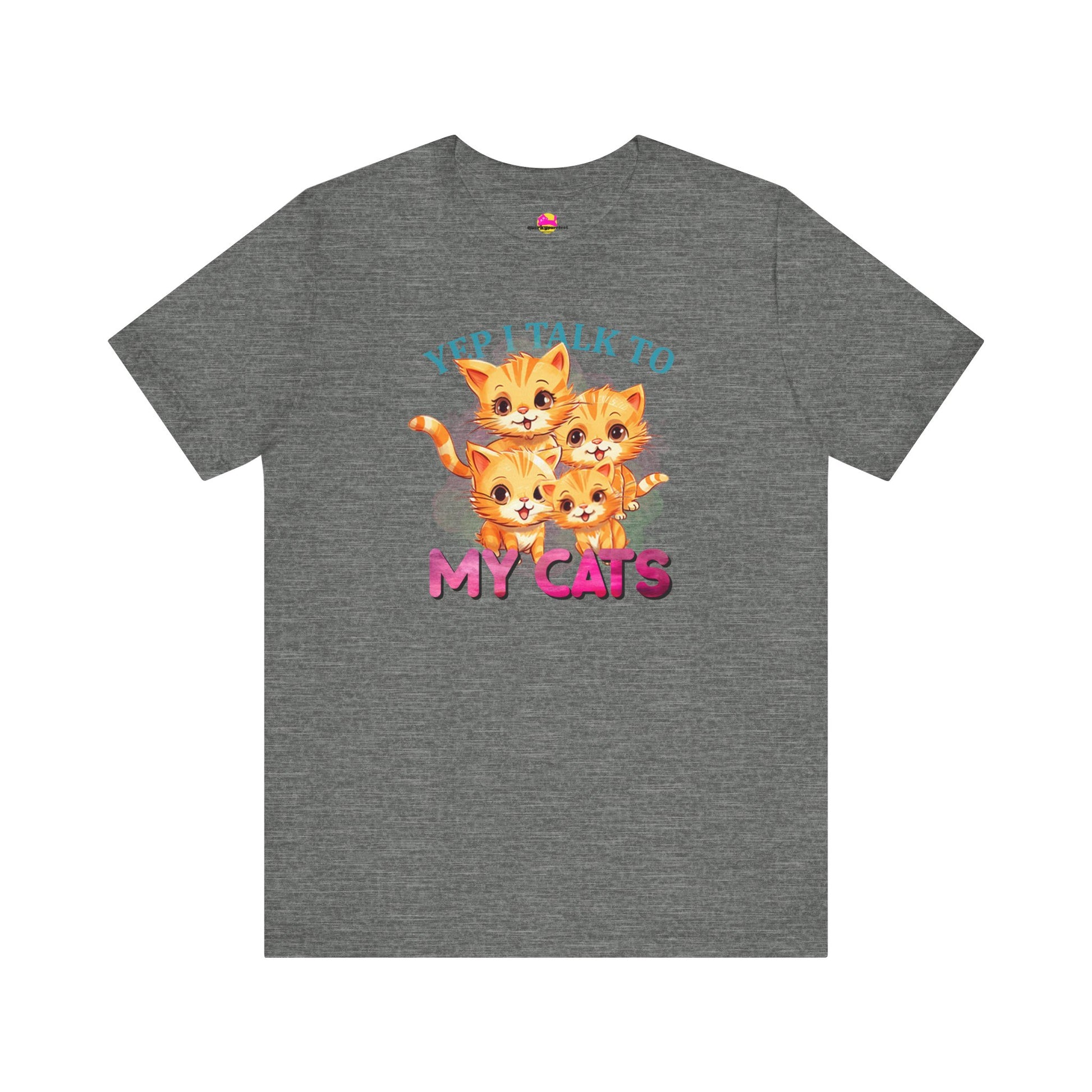 Yep, I Talk to My Cats T-Shirt alternate product view 2