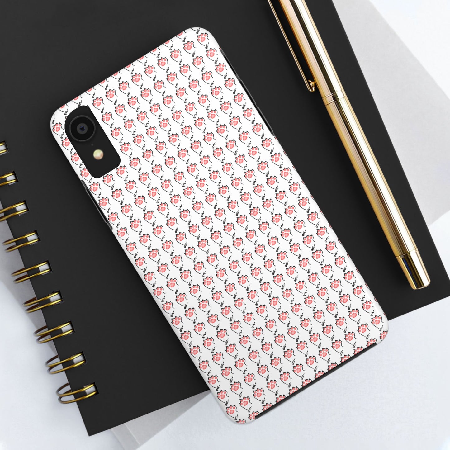 Cute Cat Paw Waving Bye Tough Phone Case
