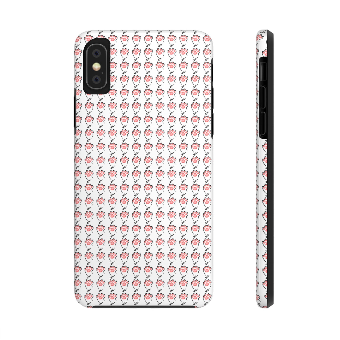Cute Cat Paw Waving Bye Tough Phone Case