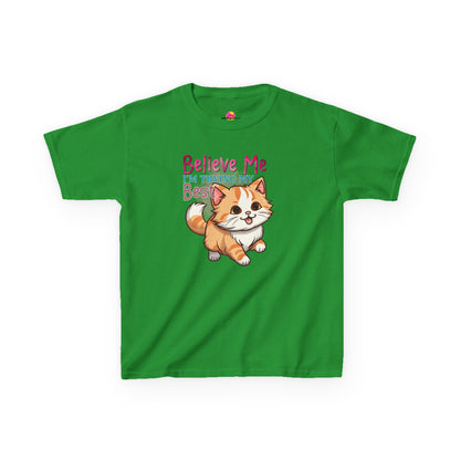 Kids Heavy Cotton Tee - Believe Me I'm Trying My Best T-Shirt