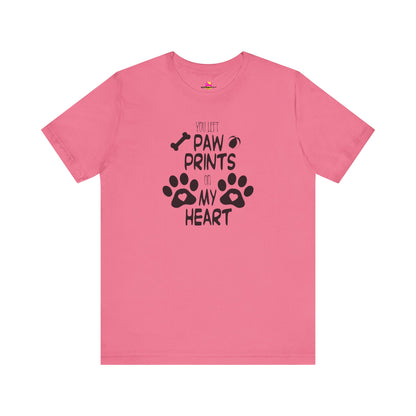 You Left Paw Prints On My Heart T-Shirt