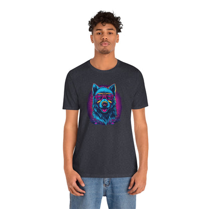 Wisdom in the Cosmos: Celestial Vision of the Cosmic Wolf T-Shirt