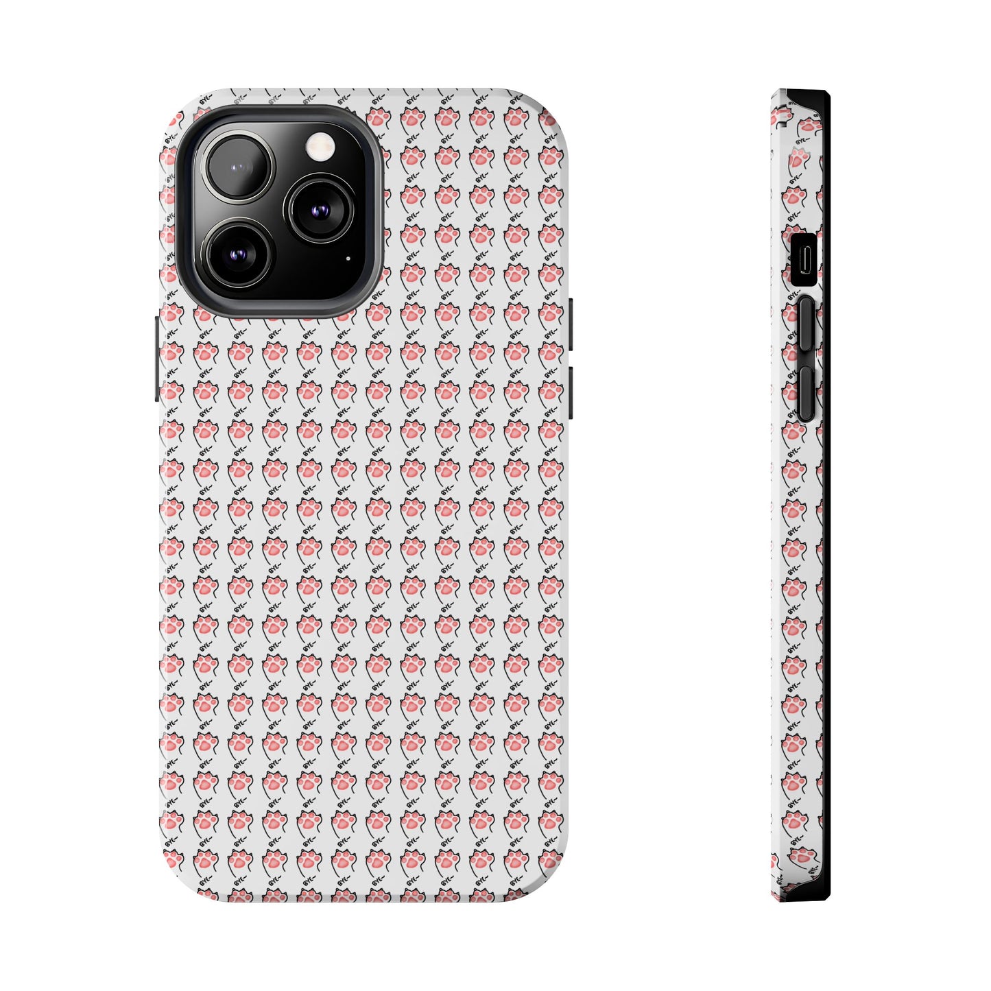Cute Cat Paw Waving Bye Tough Phone Case