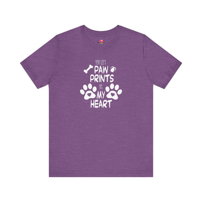 You Left Paw Prints On My Heart T-Shirt