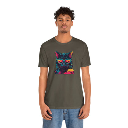 Feline Pharaoh: Shades of Cool in the Desert Sun T-Shirt